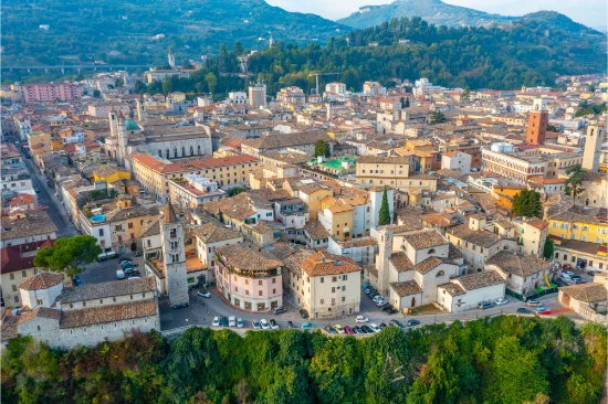 Veduta panoramica del centro storico di Ascoli Piceno