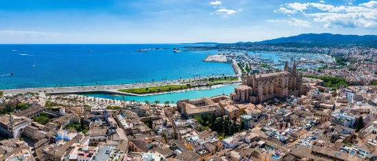 Veduta panoramica di Palma di Maiorca