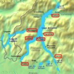 Mappa migliori località dove alloggiare Lago di Como