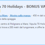 Apulia 70 Holidays – BONUS VACANZE