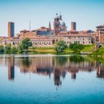 Medieval city of Mantua in Lombardy, Italy