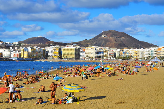 Las Canteras Beach a Las Palmas, Gran Canaria, Spagna