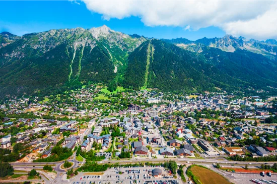 Chamonix Mont Blanc in estate