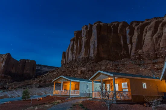 Cielo stellato sopra la Monument Valley