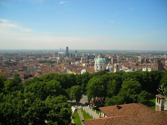 Centro storico di Brescia in Lombardia
