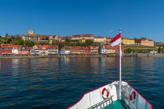 Veduta del Bodensee tra Germania Austria e Svizzera
