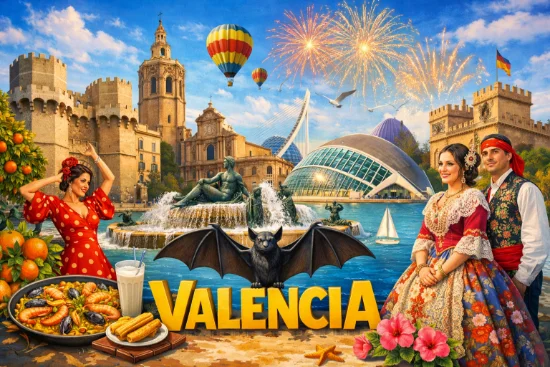 Vista panoramica di Valencia