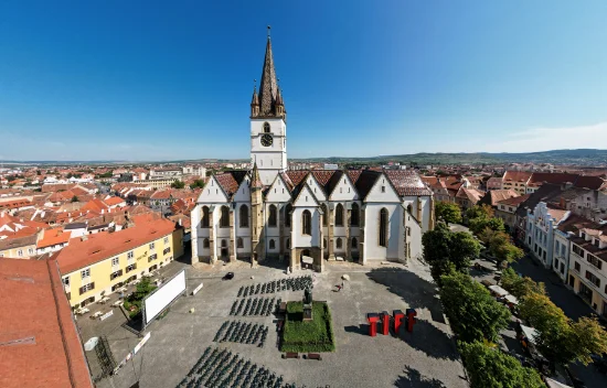 Centro storico di Sibiu e cattedrale luterana