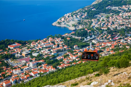 Vista su Dubrovnik dal Monte Srđ