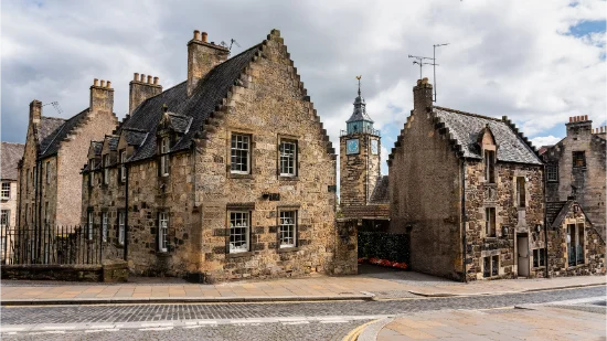 Centro storico di Stirling in Scozia